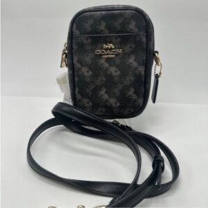 Coach Black and Gold Crossbody Bag